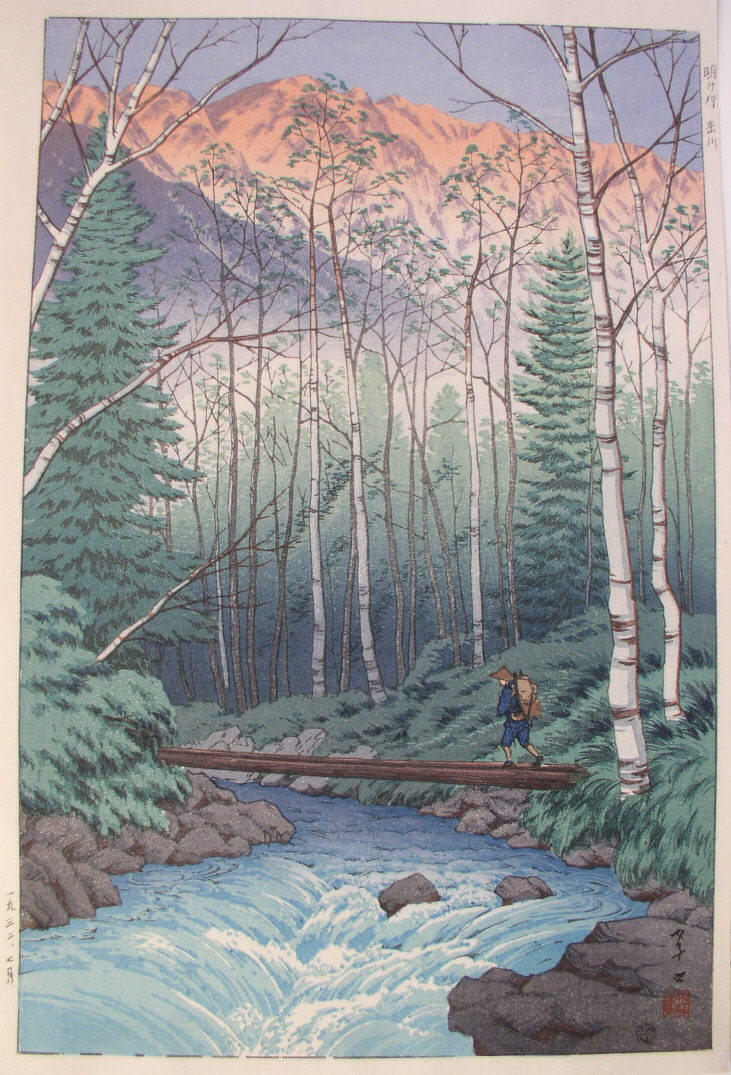 Takashi Ito, "Dawn at Takegawa, Japanese Alps" 1932 via MIT.edu