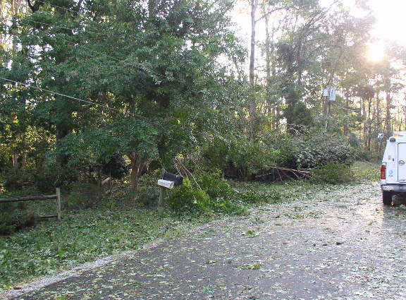 Road Left Storm